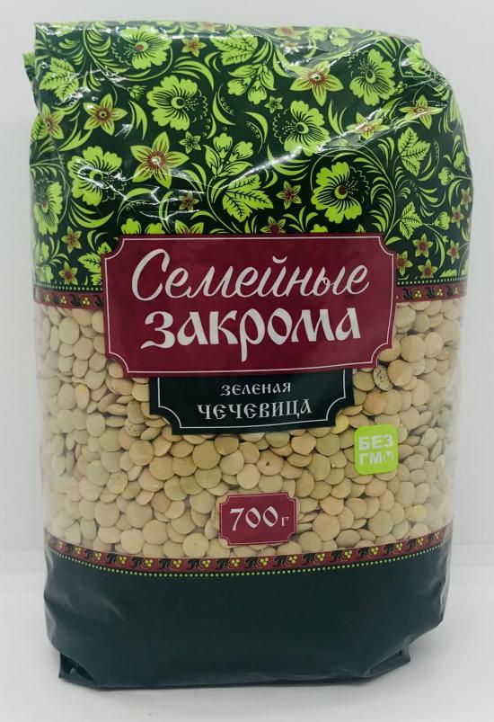 Semeyniye Zakroma green lentils 700g.