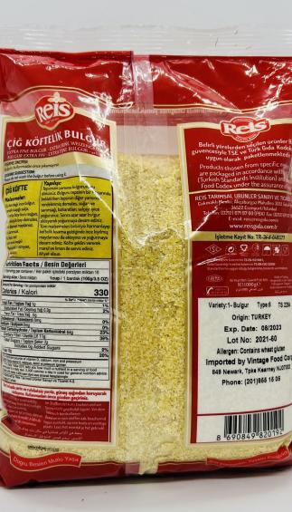 Reis Extra Fine Bulgur 1000g.