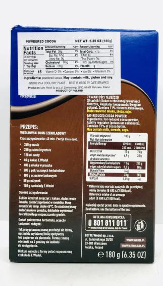 E.Wedel Powdered Cocoa 180g