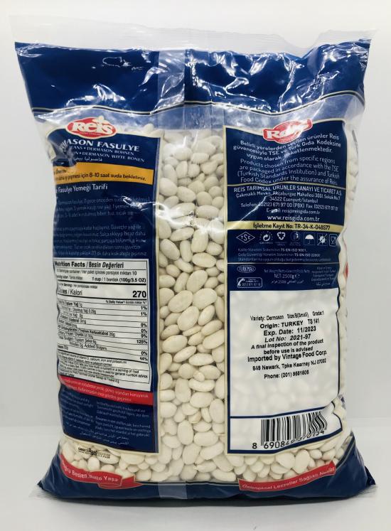 Reis Dermason beans 2.5kg.