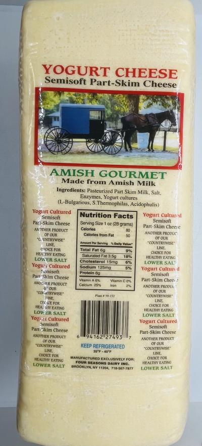 Yogurt Cheese Amish Gourmet (lb.)