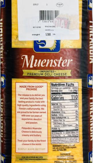 Finlandia Muenster Cheese (lb.)