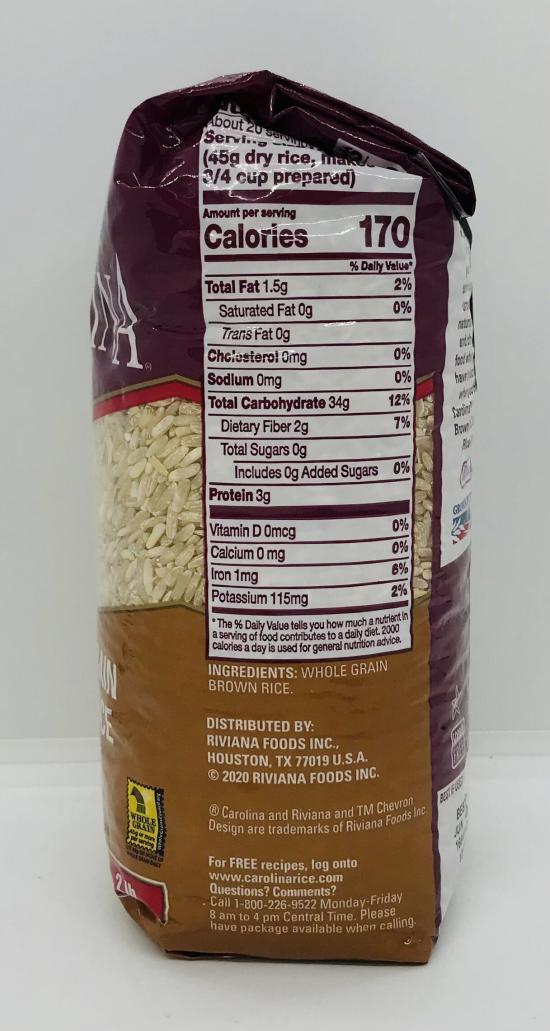 Carolina Brown Rice 2Lb