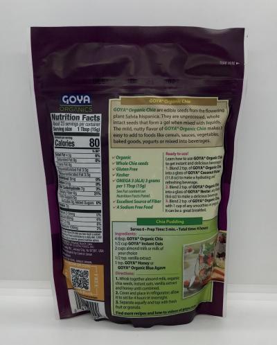 Goya Chia Organic 340g.