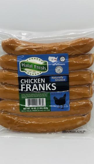 Halal Fresh Chicken Franks.