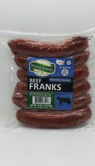 Halal Fresh Beef Franks