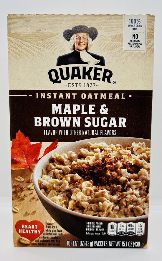 Quaker Maple & Brown sugar (430g.)