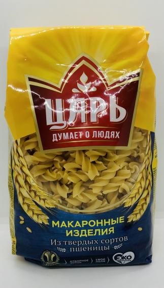 Tsar pasta "Spiralka bolshaya" 450g.