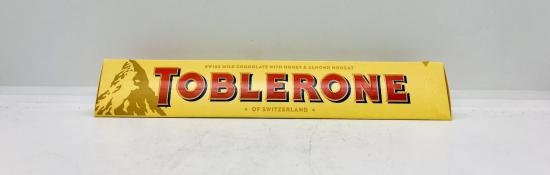 Toblerone Swiss Milk Chocolate with Honey and Almond Nougat 100g