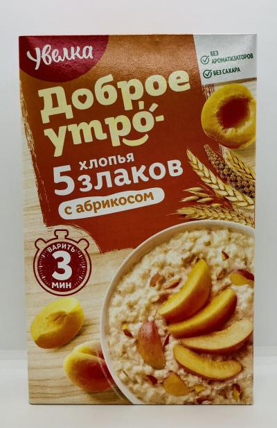 Uvelka 5 Cereal Apricot 240g.