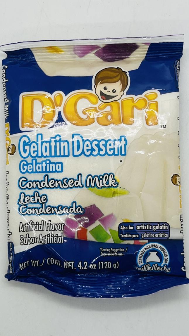 D'Gari Gelatin Dessert Condensed Milk 120g