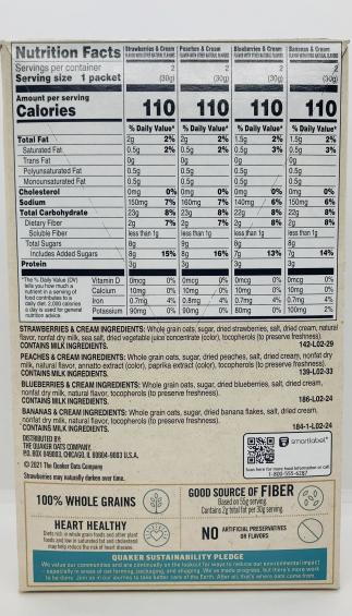 Quaker Fruit & Cream (240g.)