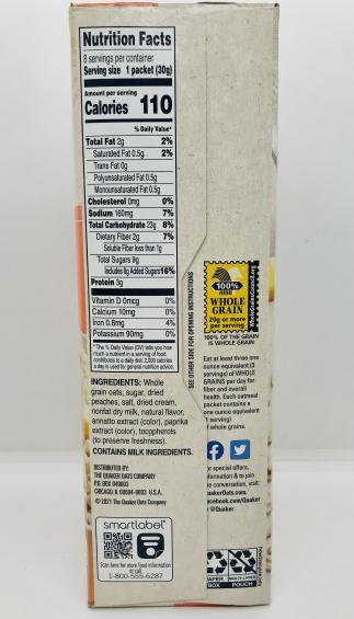 Quaker Peaches & Cream (240g.)