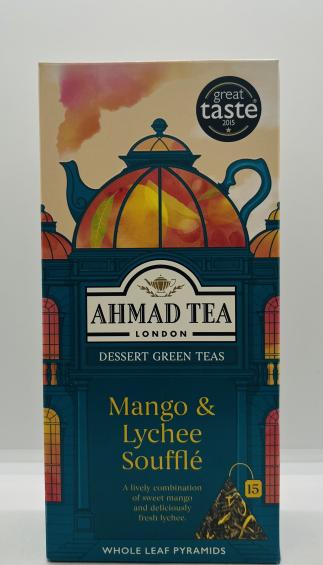 Ahmad Tea Mango & Lychee Souffle Pyramids 30g