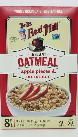 Bob's Red Mill Apple pieces & Cinnamon oatmeal 280g.