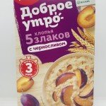 Uvelka 5 cereal w. natural prunes (240g.)