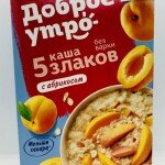 Uvelka apricot flavor Instant Oatmeal (200g.)