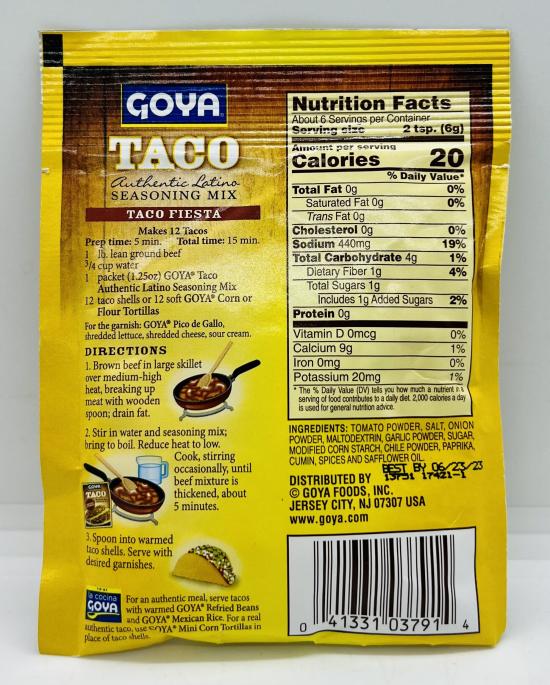 Goya Taco Mix 35g.