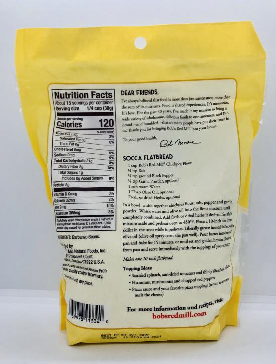 Bob'S Rm Chickpea Flour 454g.