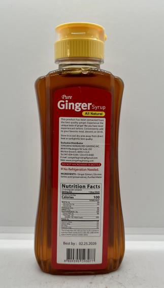 Pure Ginger Syrup 355ml