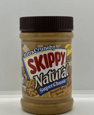 Skippy Natural Super Chunk Peanut Butter Spread 425g