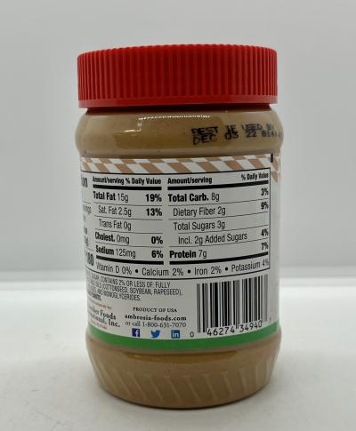 Ambrosia Creamy Peanut Butter 510g