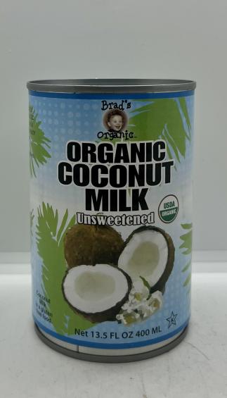 Brad's Organic Coconut Milk Unsweetened 400ml