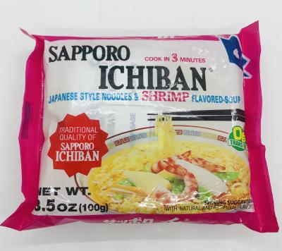 Sapporo ichiban Japanese style noodles & shrimp 100g.