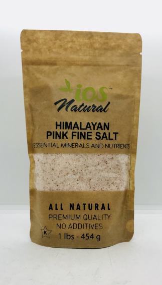 Ios Natural Himalayan Pink Fine Salt 454g