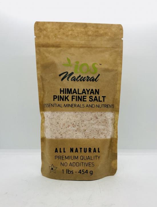 Ios Natural Himalayan Pink Fine Salt 454g