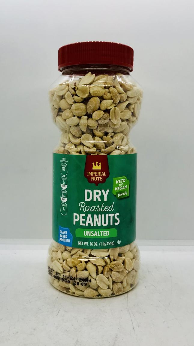 IN Dry Roasted Peanuts Unsalted 454g