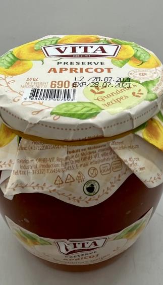 Vita Apricot Preserve 690g