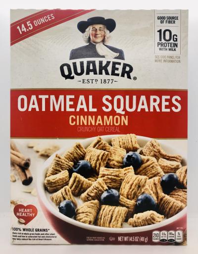 Quaker Oatmeal squares cinnamon (411g.)