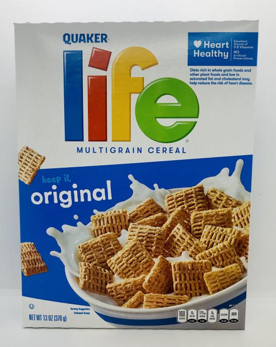 Quaker Life multigrain cereal original 370g.