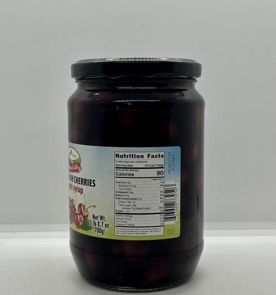 Balkan Valley Pitted Sour Cherries in Light Syrup 700g