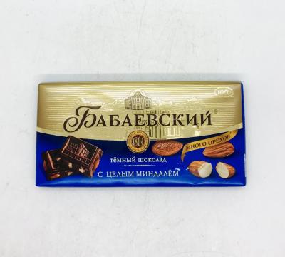 Babaevskiy Dark Chocolate with Whole Almonds100g