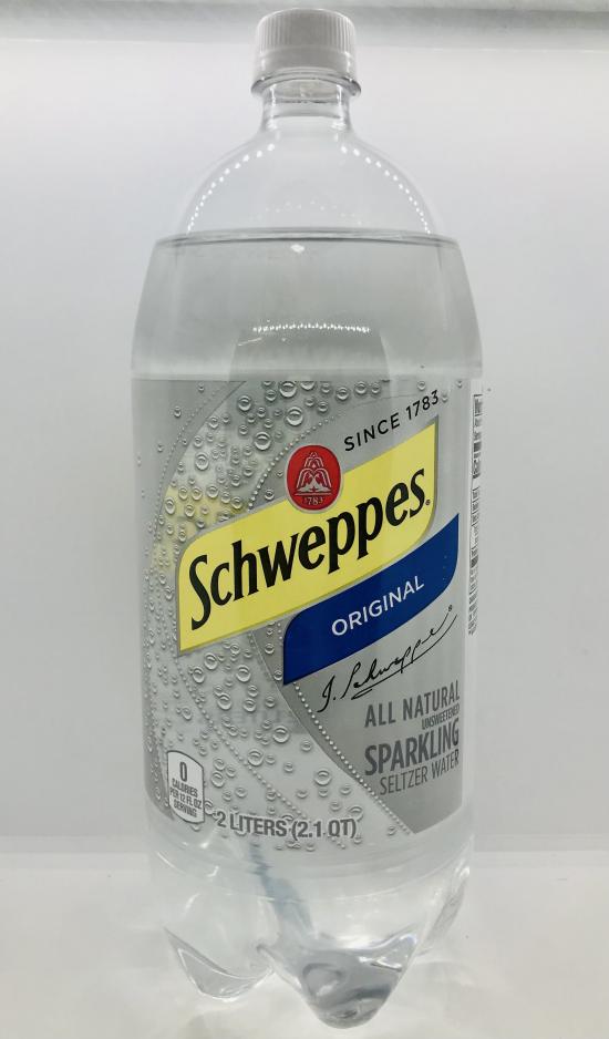 Schweppes Original seltzer water 2L.