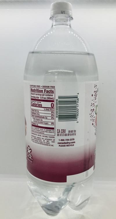 Canada Dry pomegranate cherry 2L.