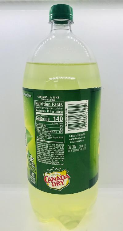 Canada Dry Ginger Ale and Lemonade 2L