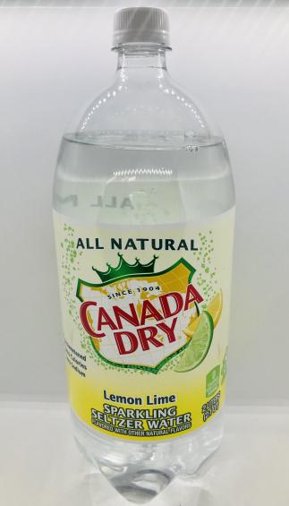 Canada Dry Lemon-lime Seltzer water 2L.