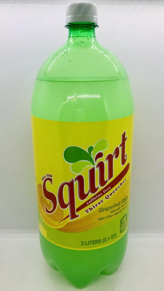 Squirt grapefruit soda 2L.