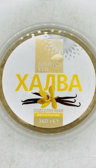 Zolotoy Vek Sunflower Halva Vanilla 360g