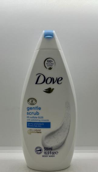 Dove Gentle Scrub W Exfoliates & Moisturises Skin 500ml