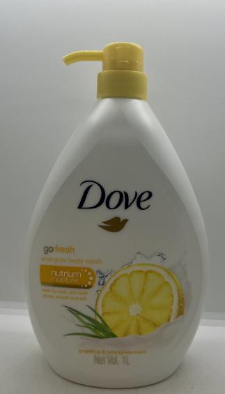 Dove Grapefruit & Lemongrass Scent Energize Body Wash 1L