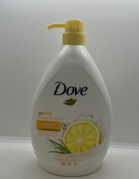 Dove Grapefruit & Lemongrass Scent Energize Body Wash 1L