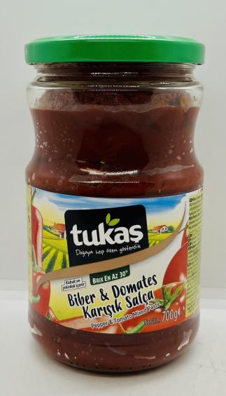 Tukas Biber & Domatoes 700g.