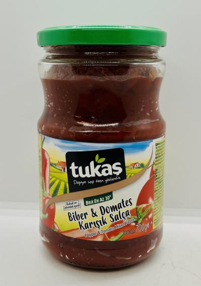 Tukas Biber & Domatoes 700g.