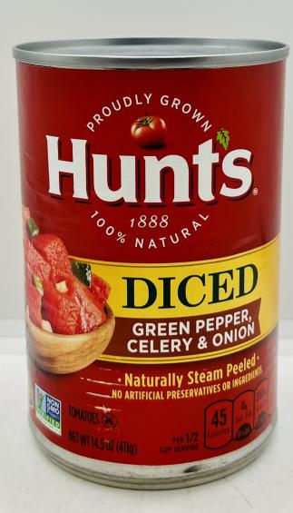 Hunts Diced Green Pepper, Celery & Onion 411g.