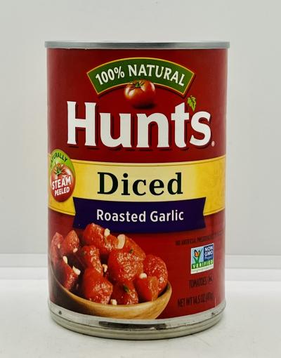 Hunts Diced Roasted Garlic 411g.