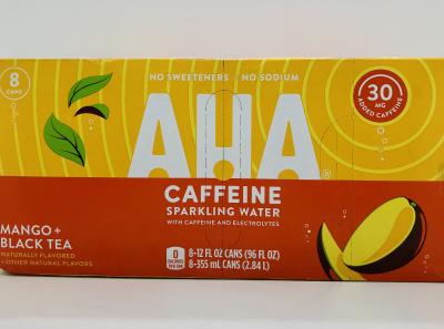 AHA Caffeine Mango + Black tea 355ml.